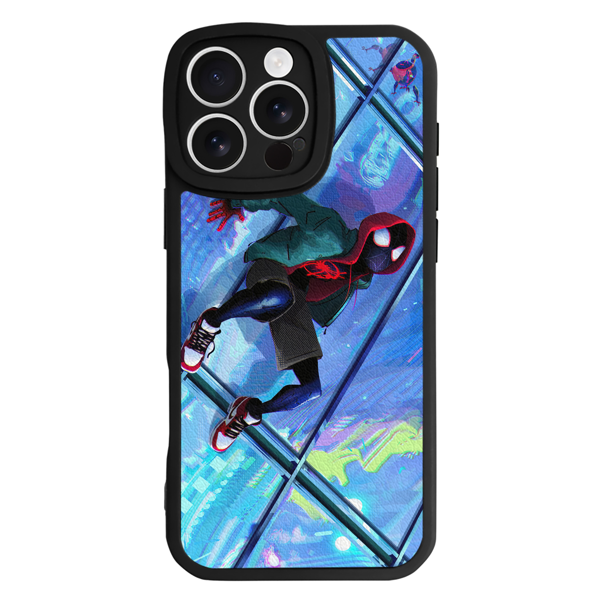 Spider Man スパイダーマン 【iPhone 16シリーズ対応】シリコンスマホケース（レザー調） 材質：シリコン